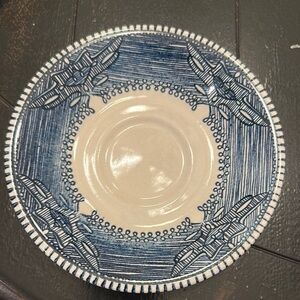 Vintage Currier & Ives Country Life Saucer